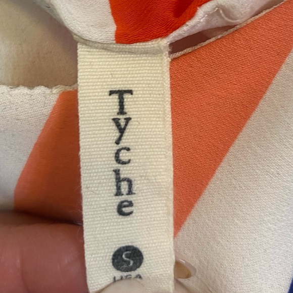 Tyche Rainbow Stripe Tie Front Top Size: Small - Picture 5 of 5